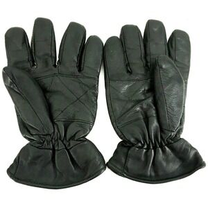 Dolgen‎ Corp Mens Genuine Leather Gloves One Size Fits Most Lined Faux Fur